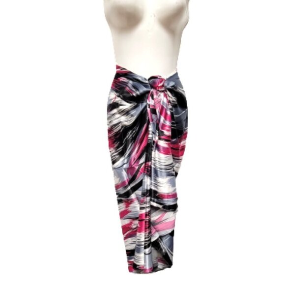 Pareo Sarong Skirt Swimsuit Cover Up Strapless Dress for Beach Vacation Wedding - Picture 6 of 8